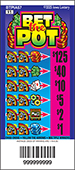 Bet The Pot pulltab ticket