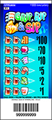 Grip, Rip & Sip pulltab ticket