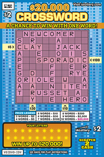 $20,000 Crossword