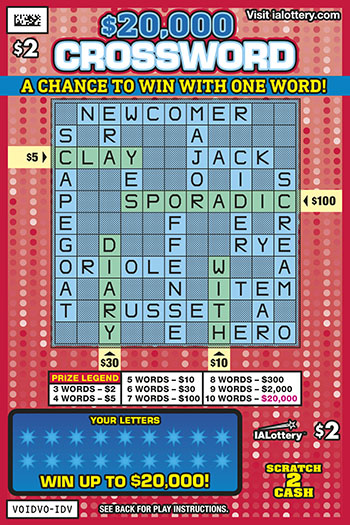 $20,000 Crossword