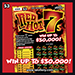 Red Hot 7s scratch ticket