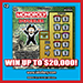 MONOPOLY DOUBLER scratch ticket