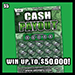 Cash Payout scratch ticket