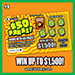 $50 Frenzy scratch ticket