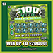 $100 Stacked scratch ticket