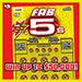 Fab 5s scratch ticket
