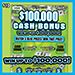 $100,000 Cash Bonus scratch ticket