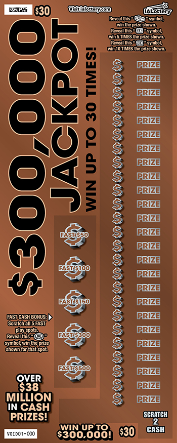 $300,000 JACKPOT