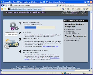 Step 1 Image of Downloading and Installing Yahoo! Widget Engine