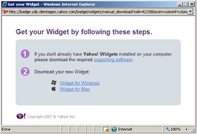 Step 1 of Instructions to Download and Install Iowa Lottery Widget