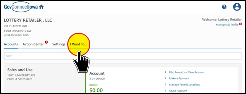 access screen