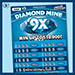 Diamond Mine 9X scratch ticket