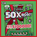 Holiday 50X The Money scratch ticket